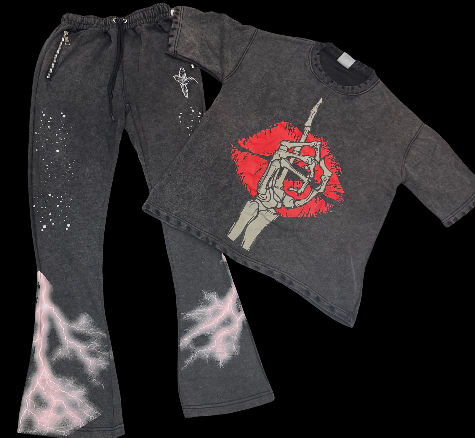 Red Hummingbird Set - Front View